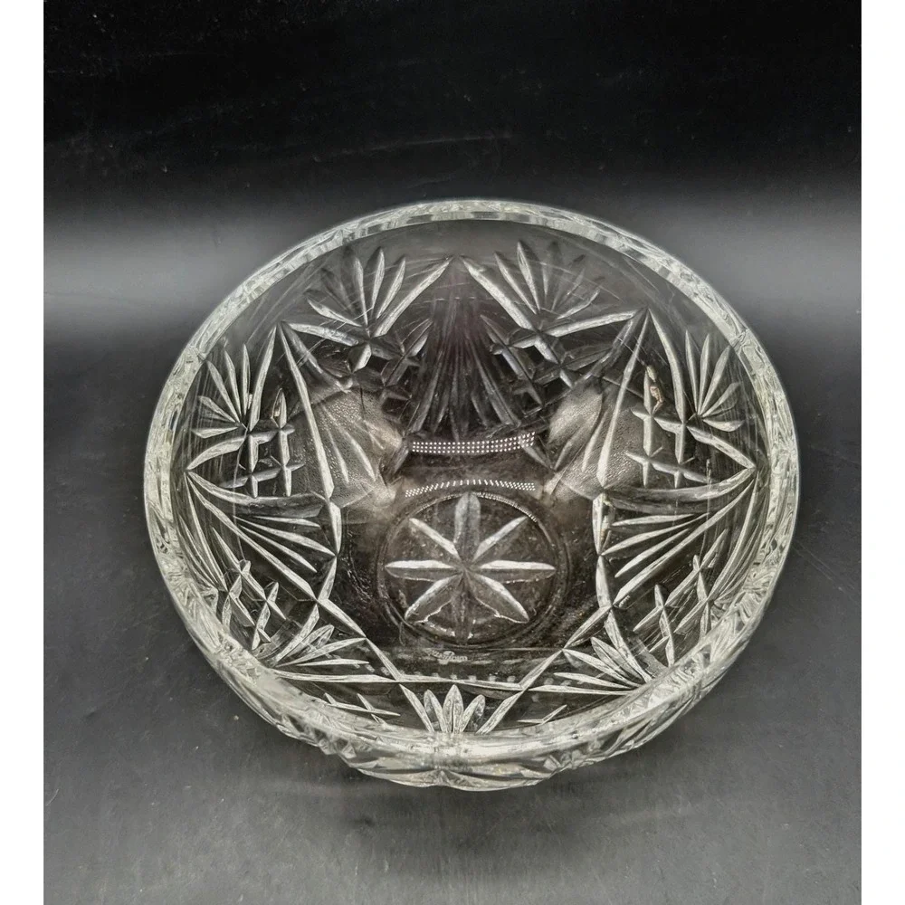 Waterford Crystal Lismore Round Bowl Cut Glass Centerpiece Clear Ireland 5